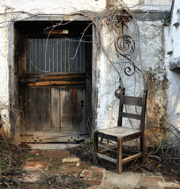 Chair on the doorstep