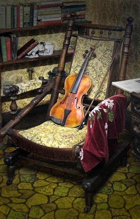 Violin on chair