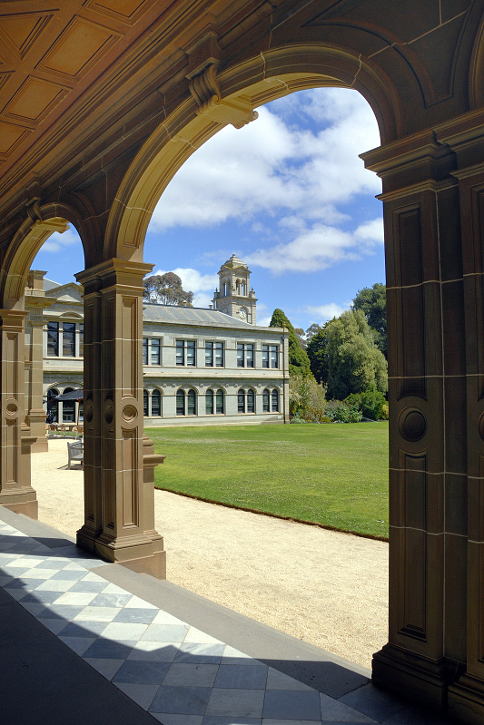 Grand arches of the mansion