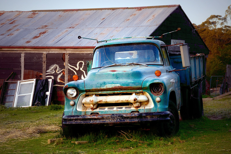 The old green truck