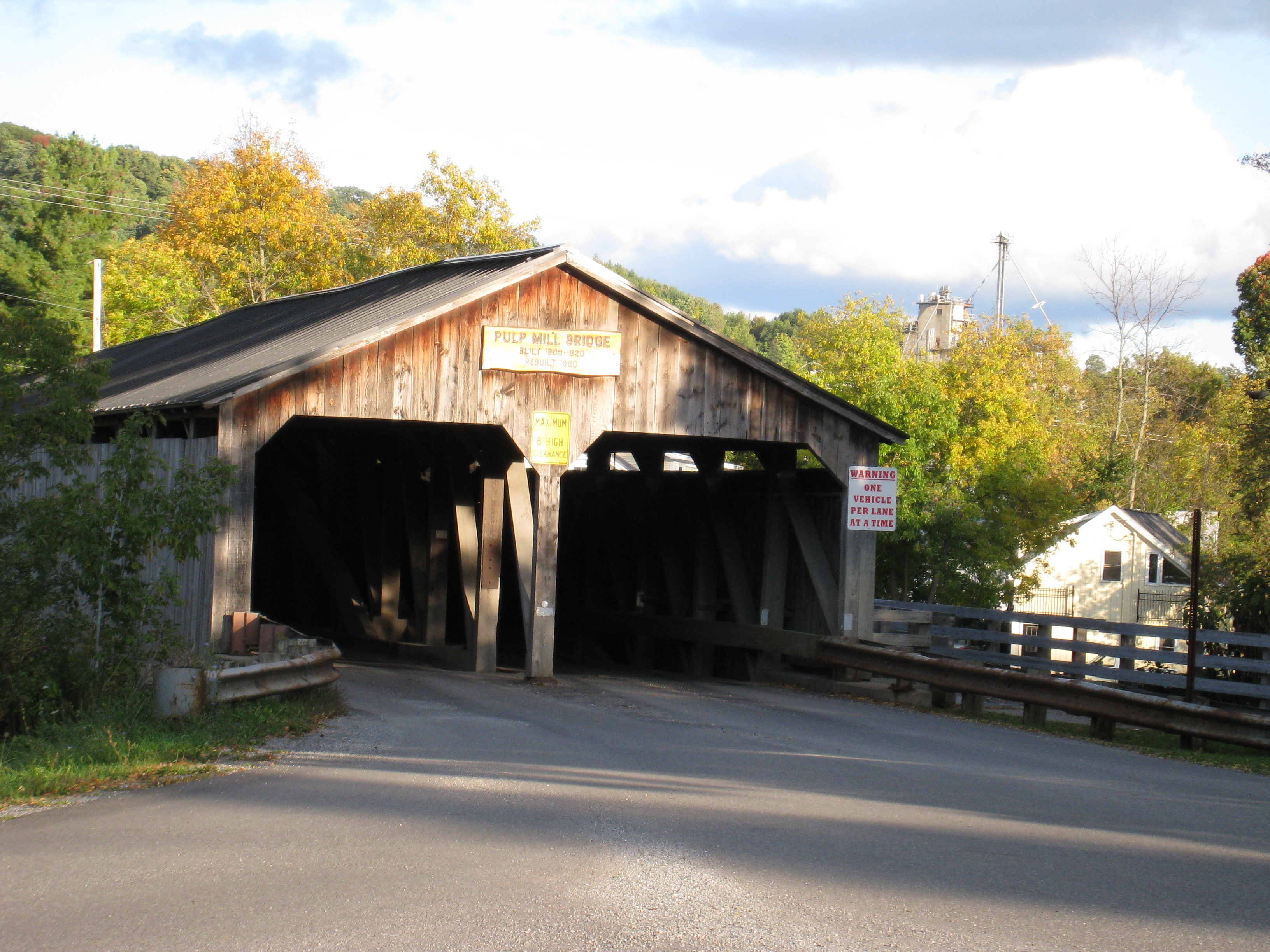 Middlebury, VT - Pulp Mill Covered Bridge