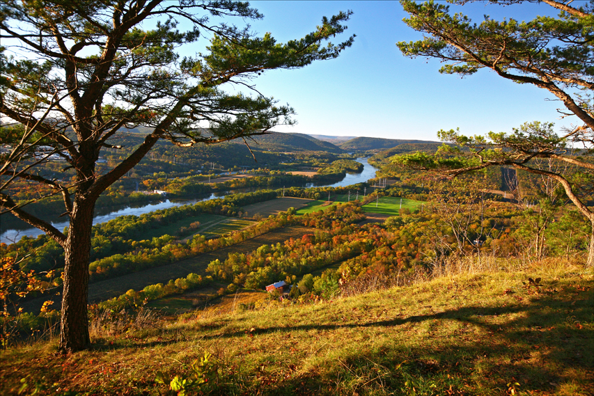 Fall Sunset Susquehanna River Valley.