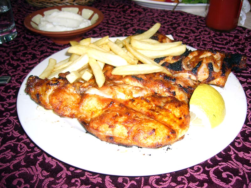 A Lebanese meal: Plate 4 Grilled Chicken