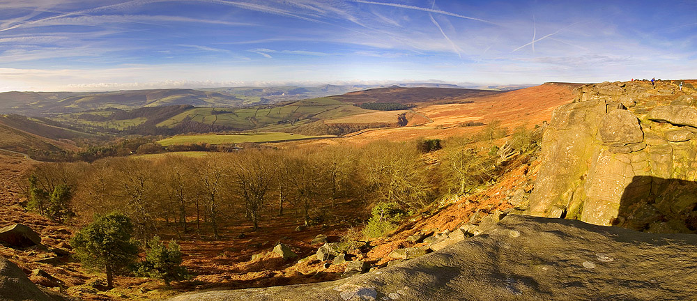 Stanage Edge Pano