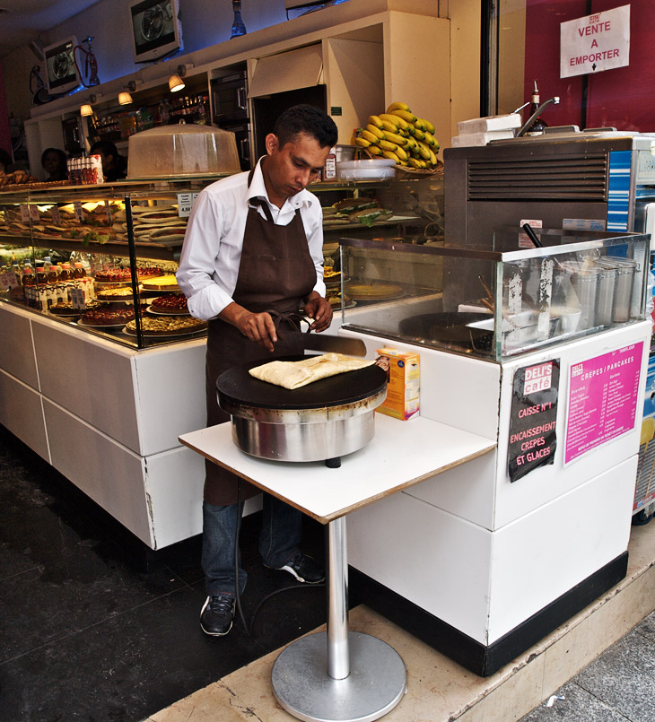 Prepating Crepes - Paris