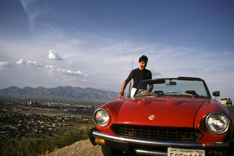1986 - Tucson, A Mountain. Daniel Horns by the trusty Fiat.