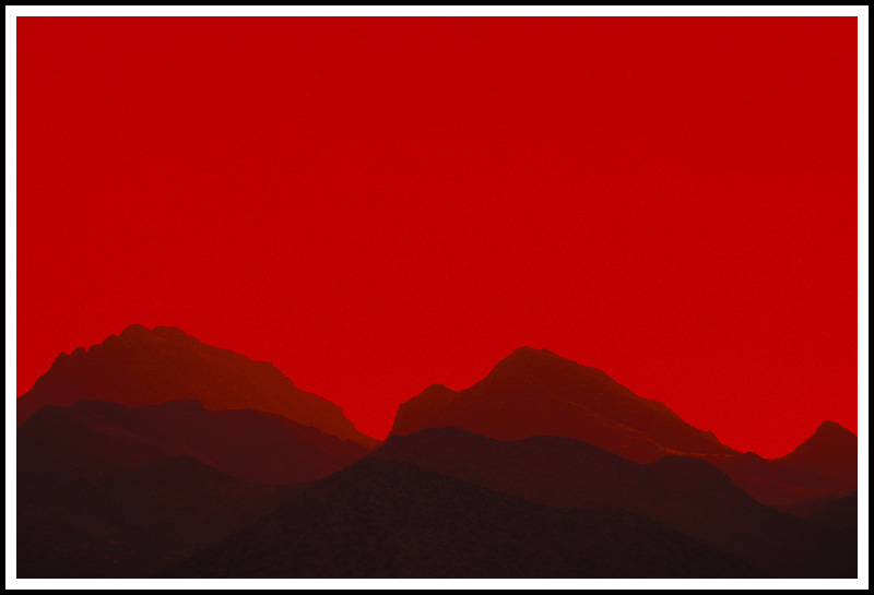 Sunset at the Tucson Mountains