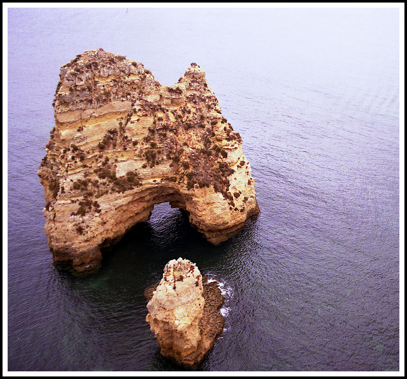 Rock Islands in Front of Beach in Lagos