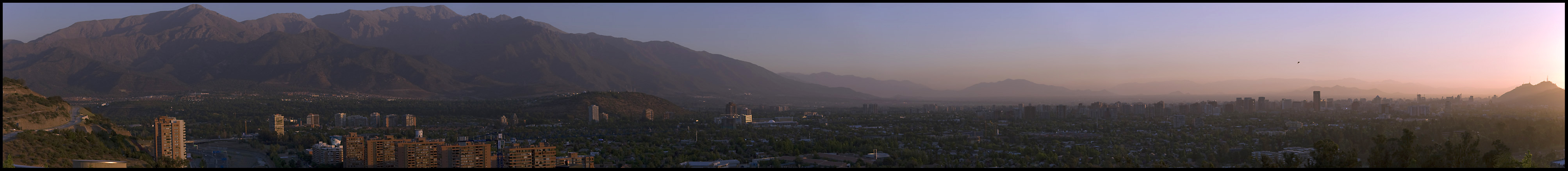 Panoramic view of Northeast Santiago