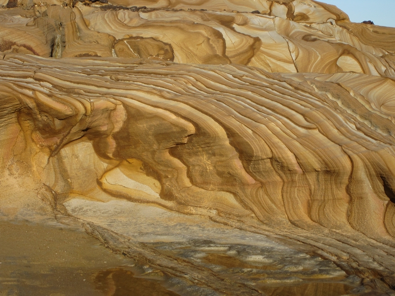 Striated Sandstone in Bouddi National Park