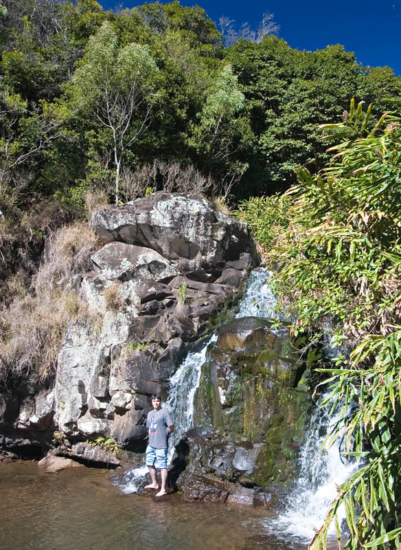 Ze'Manel at Waipo'o Falls