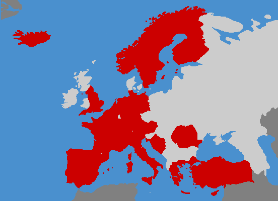 Countries Visited in Europe