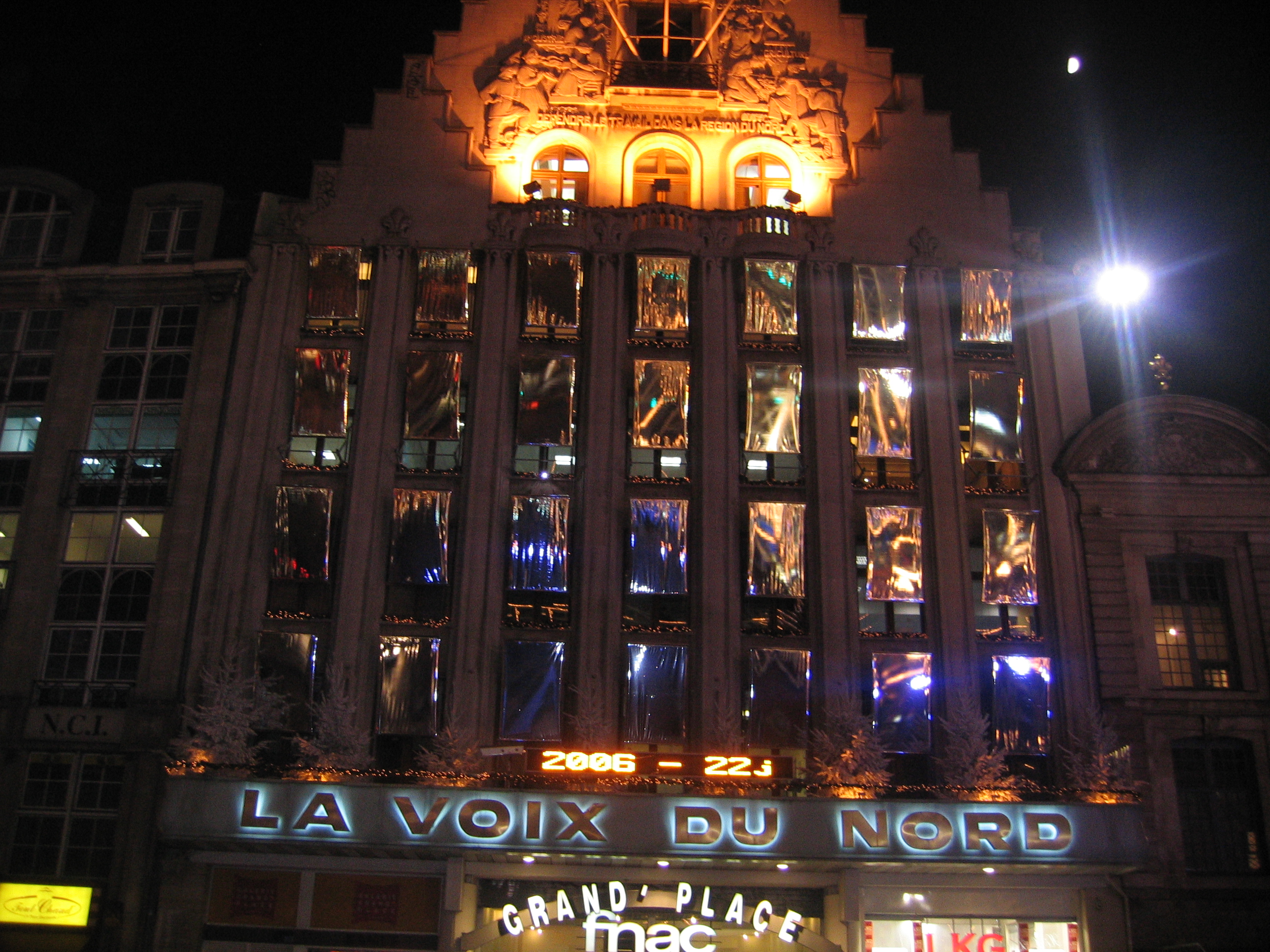 Illuminations Noel 2005  Lille sur la grande Place 007.jpg