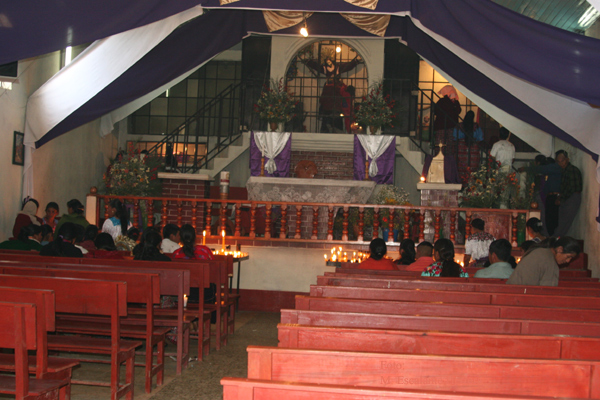 Interior de la Iglesia El Calvario