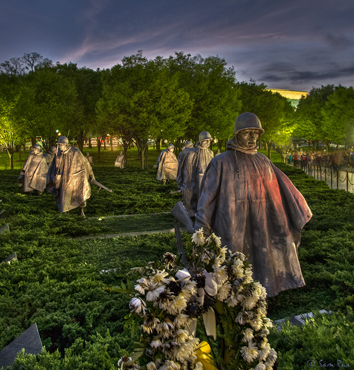 Korean War Veterans Memorial in HDR