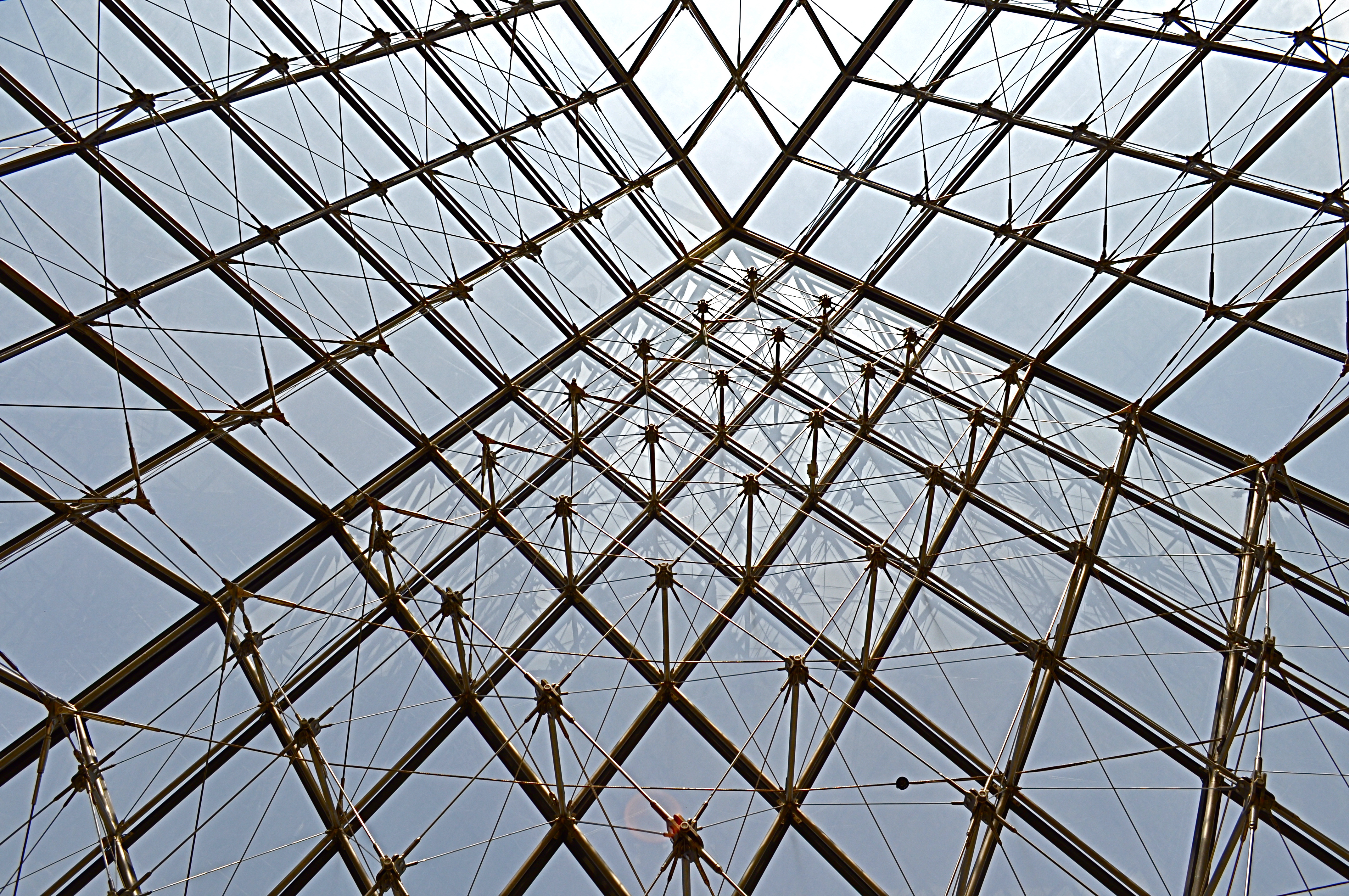 Lines in the Pyramid at the Louvre
