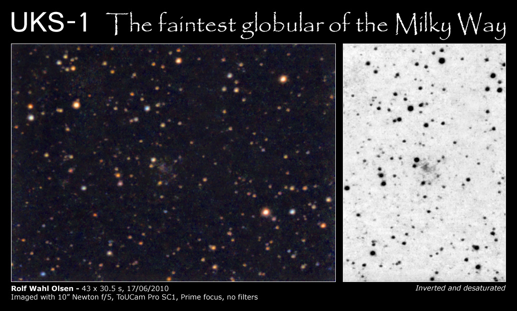 UKS-1 The faintest globular of the Milky Way