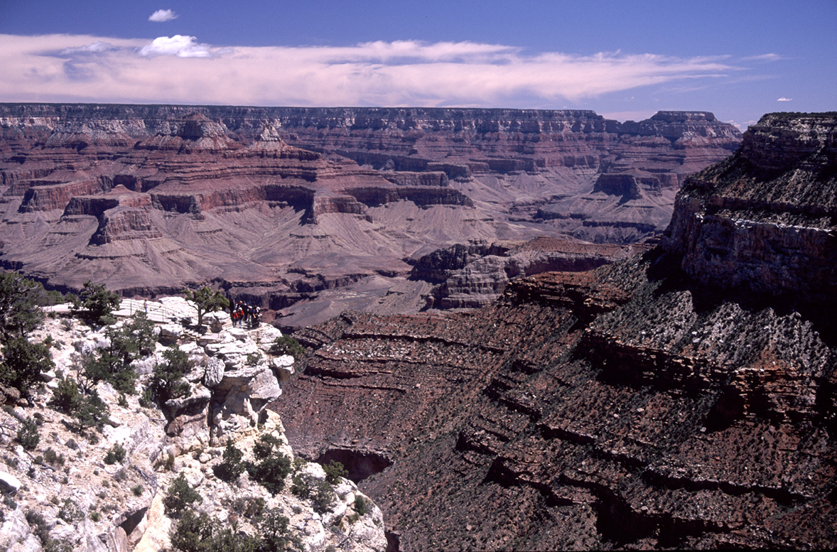 Grand Canyon with tiny figures