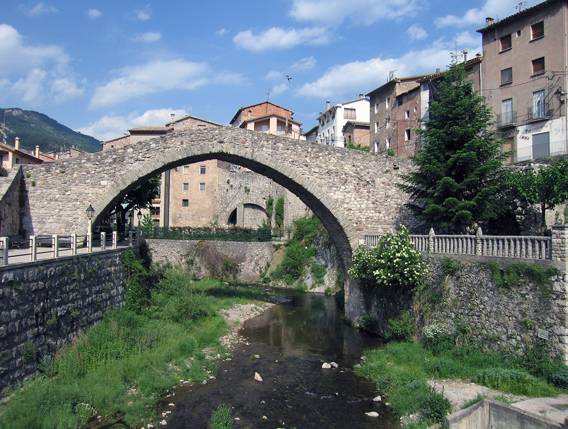 La Pobla and a high bridge