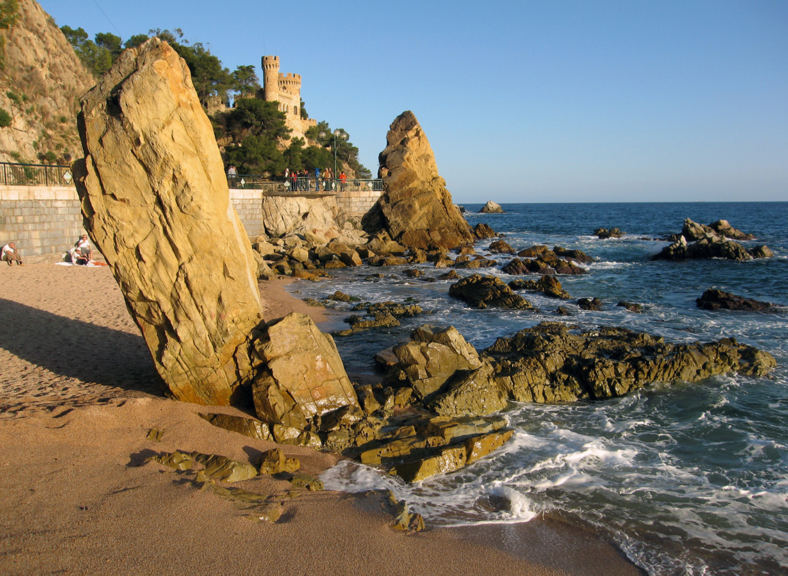 Lloret beach and castle