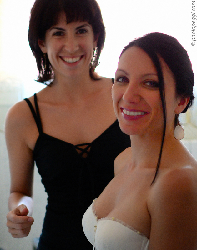 Eleonora and Tania: great satisfaction to their first experience on the set!