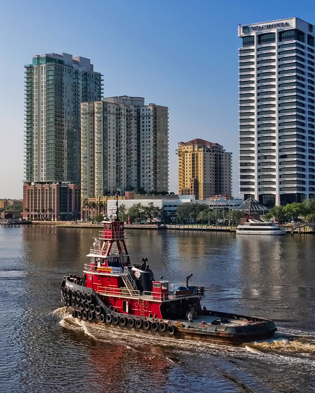 Big Red Tug and Southbank Condos