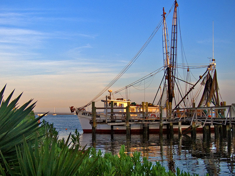 Shrimper at Dawn