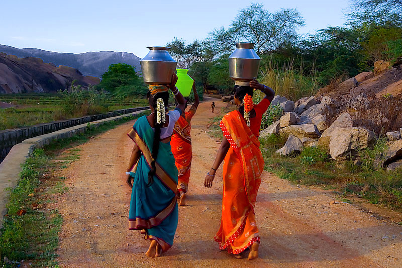 Getting water