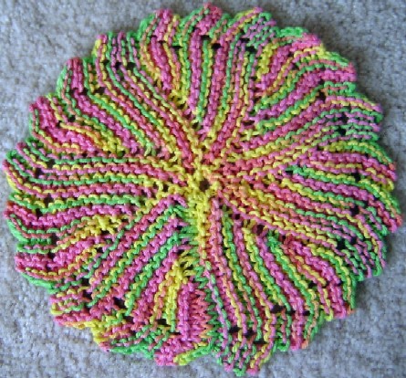 Pinwheel Dishcloth