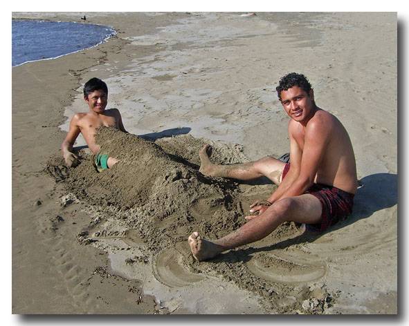 Playing At The Beach