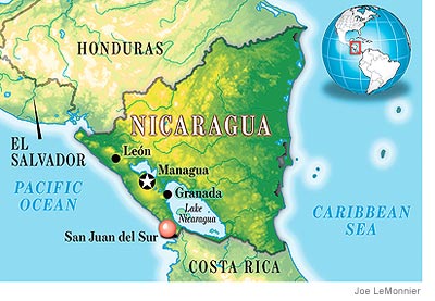 Map Of Nicaragua