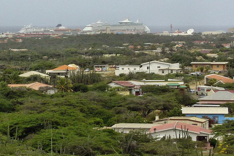 DSC01265 - Aruba landscape and cruise ships from Casibari