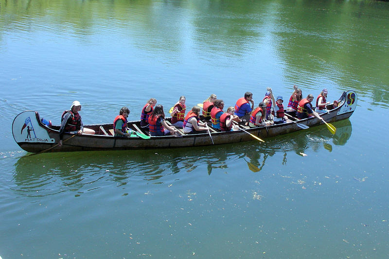 Group of canoeists