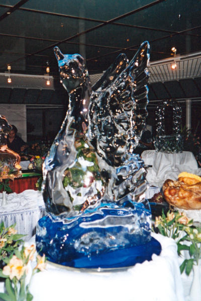 Ice Sculpture at midnight buffet