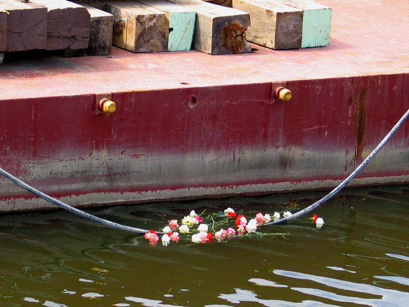 Flowers in Memory of Katrina Victims