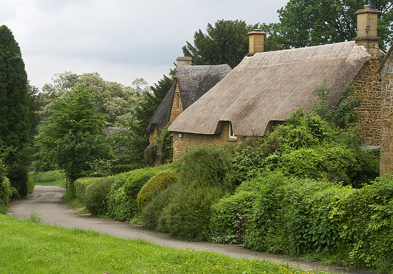 A Village Scene In Great Tew