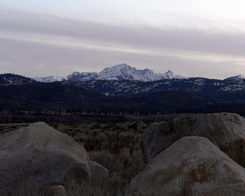 Tahoe Boulders at Dusk by Ted Marchut