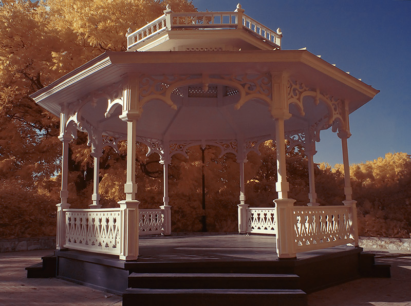 Old Gazebo, Late Afternoon, IR