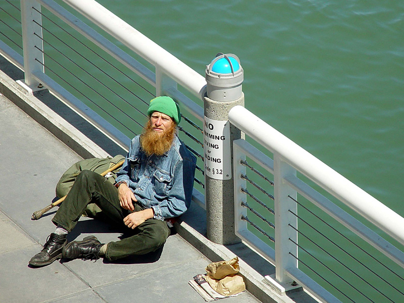 Homeless on the Portwalk by golfers2424