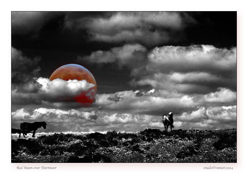 Red Moon over Dartmoor<br>Fremiet
