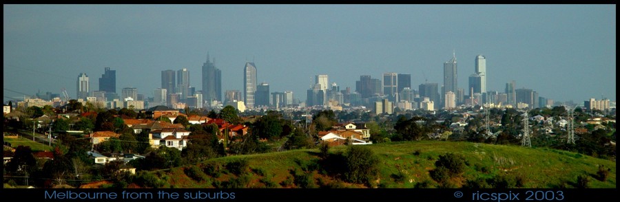 Melbourne from the Suburbs