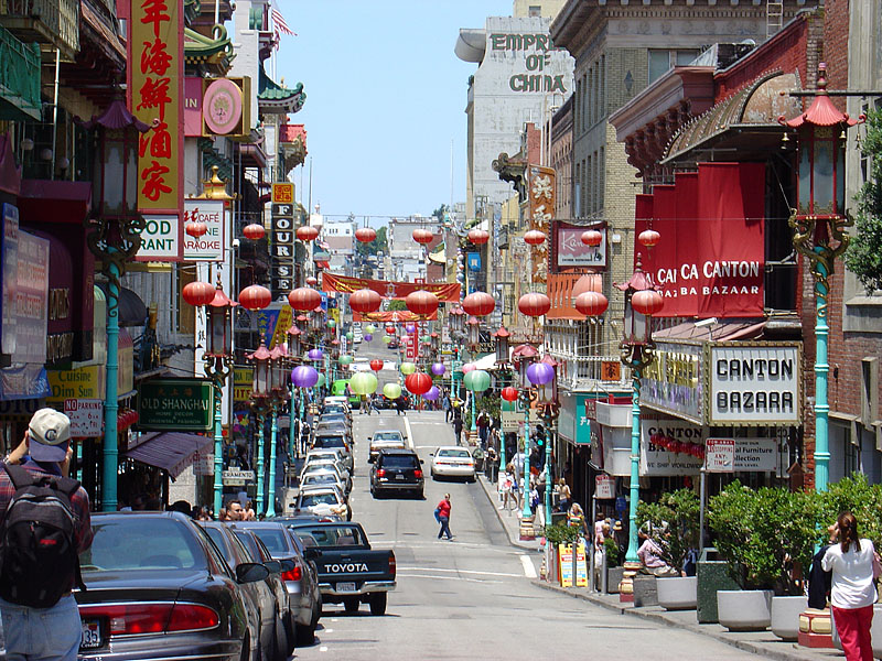 Chinatown from a Cable Car