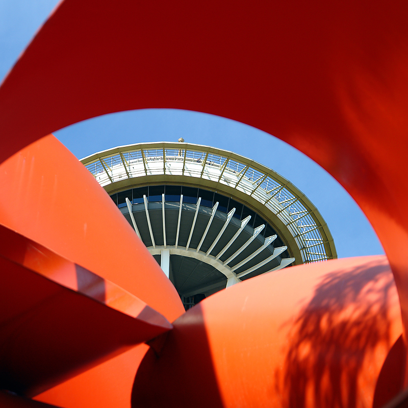 Seventh (tie) - Space Needle Through Sculpture