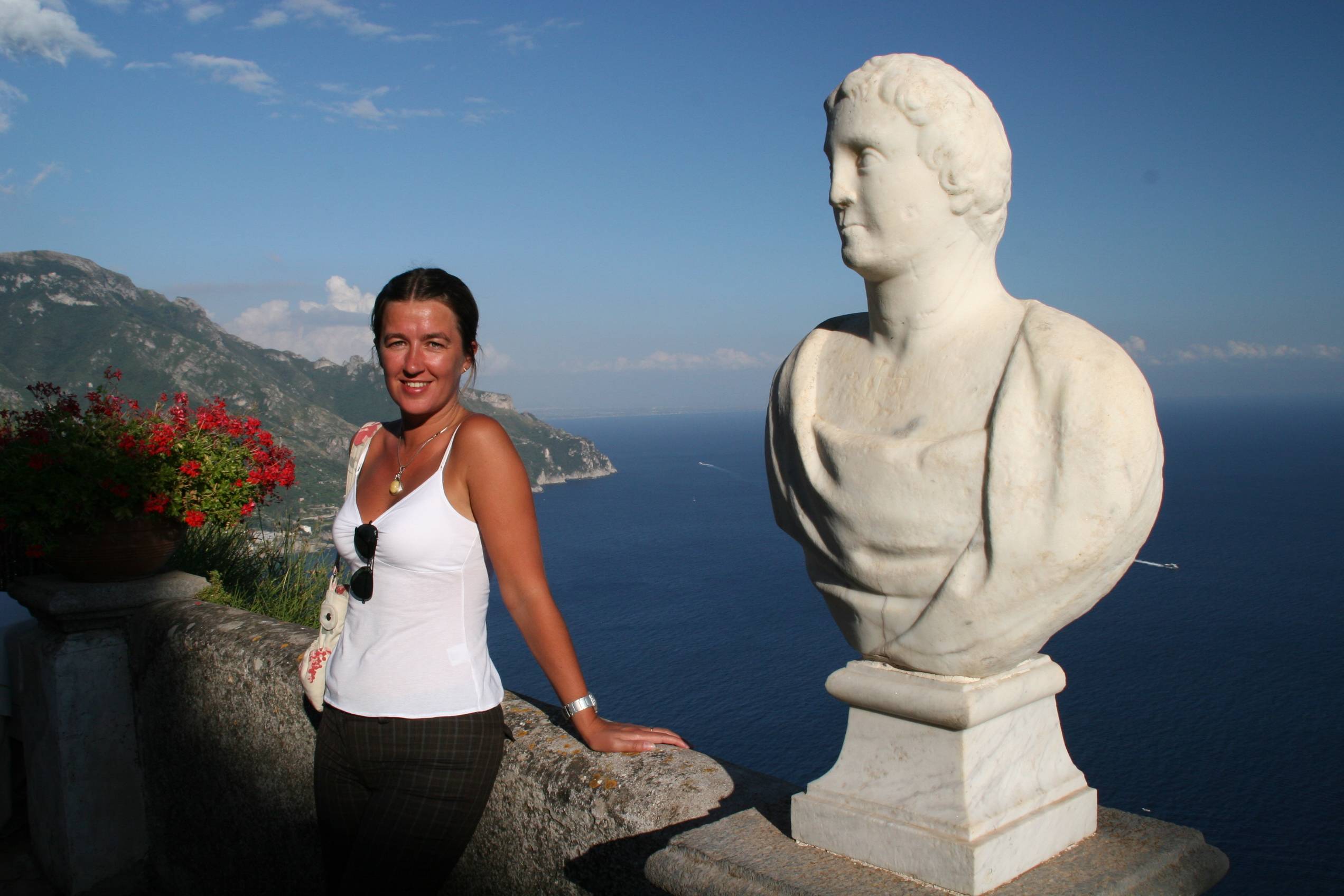 lovely lookout at Villa Cimbrone
