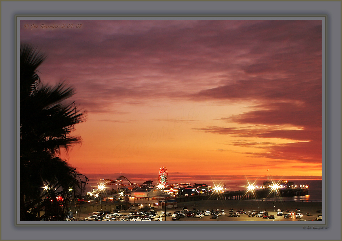 Santa Monica Pier - From My Spot At The Wall