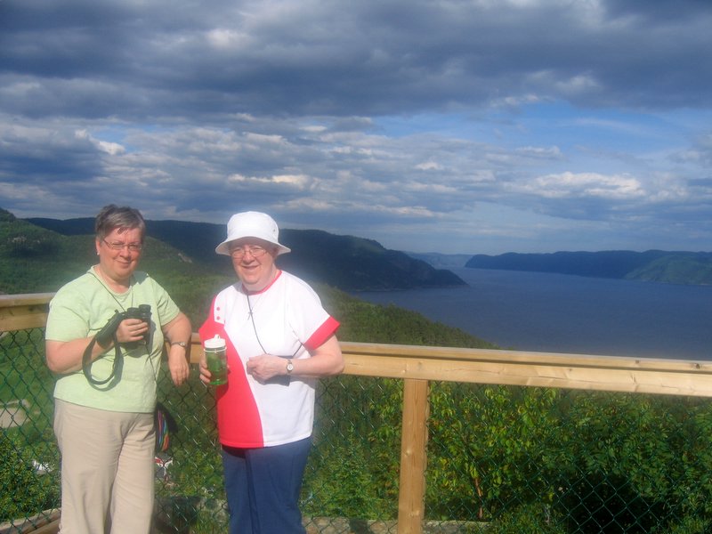 Au Belvdre, vue du Saguenay