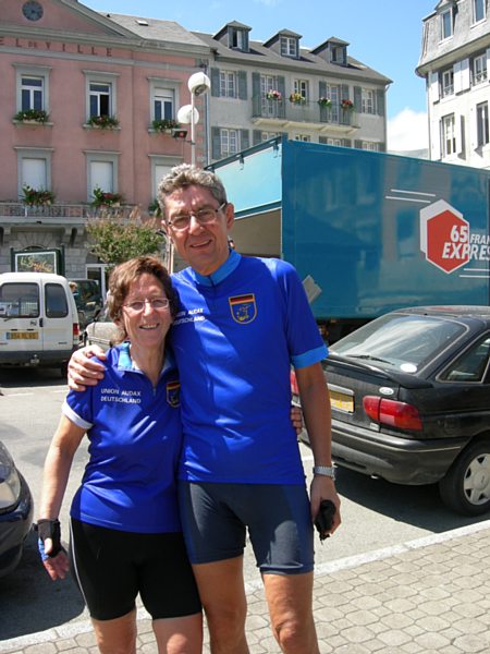 Marianne and Heinz, friends from the German Audax Union