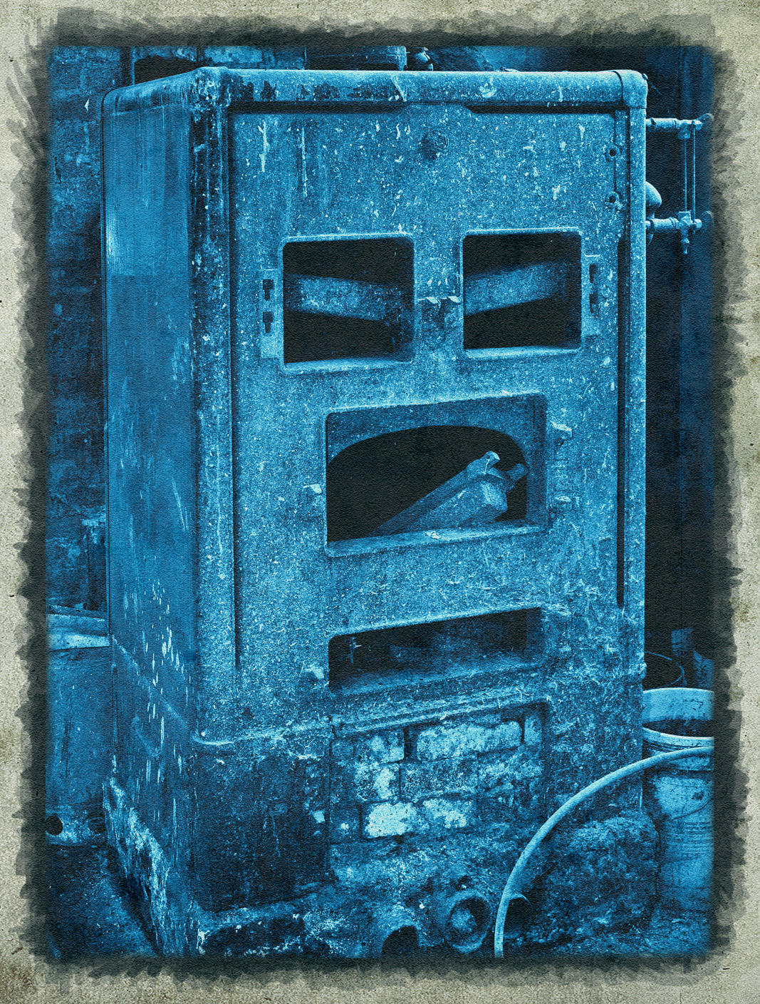 faux cyanotype