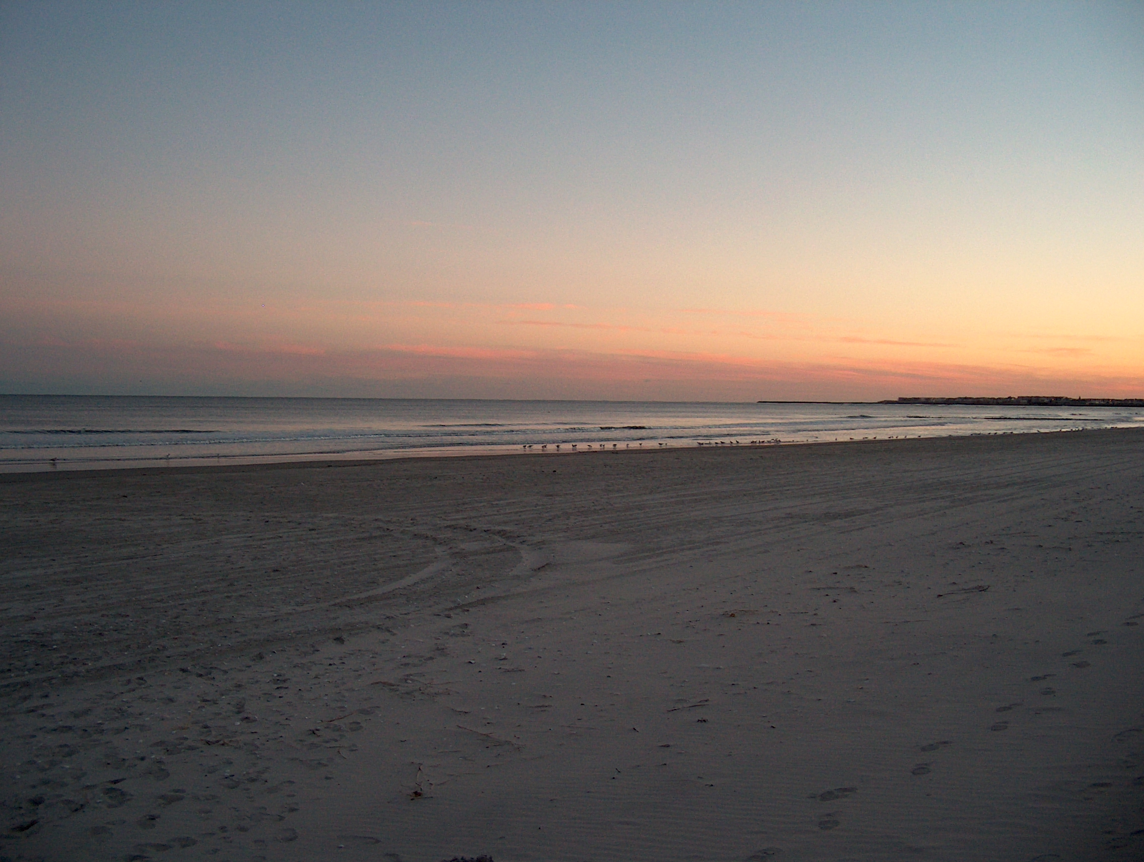 Sunset on the beach