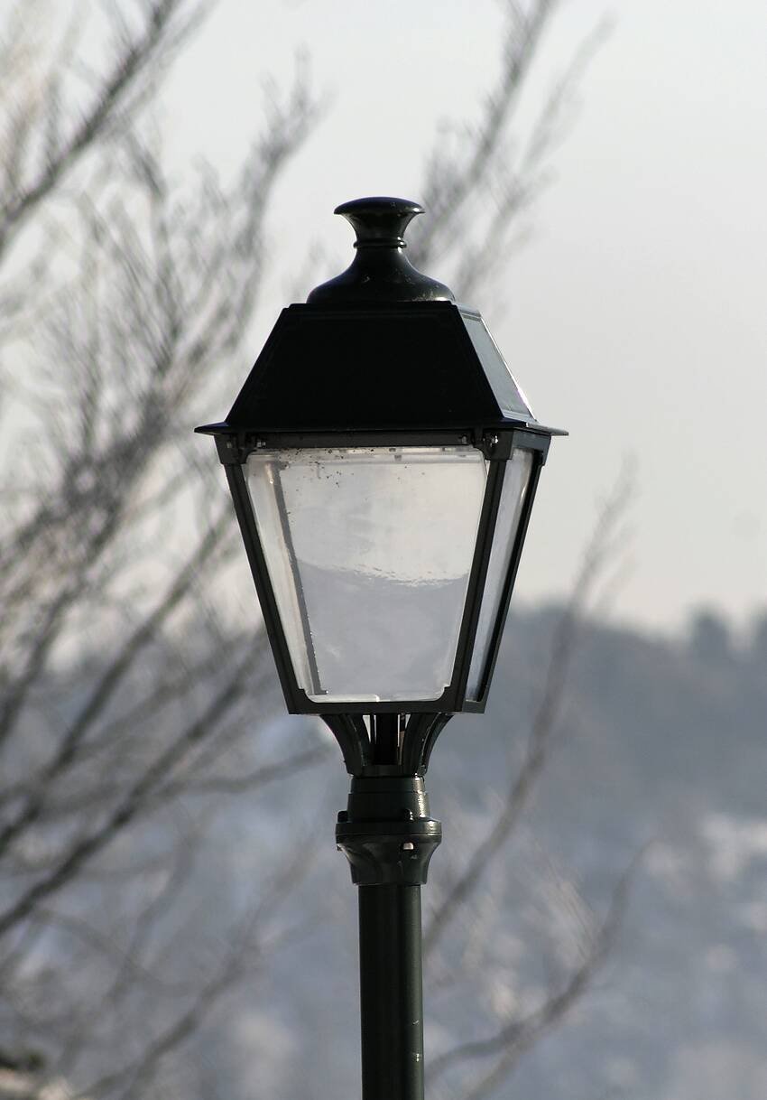 An old castle lamp